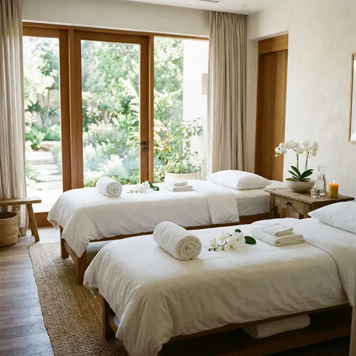 Couples spa package garden suite